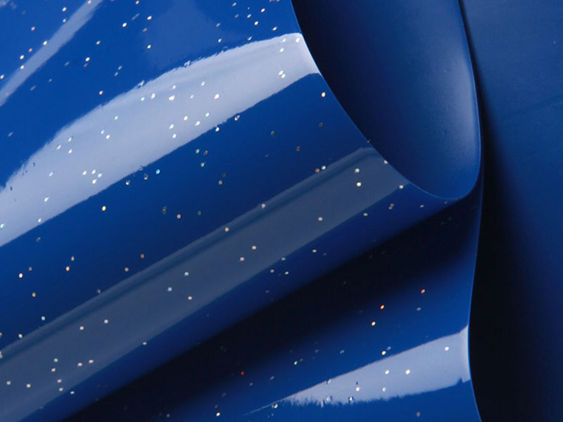 Màu xanh PVC căng Trần Film-17