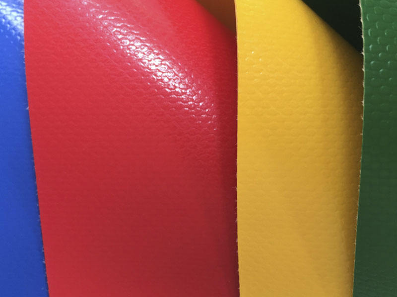 1050GSM 1000D30X32 Cấu trúc màng đầy màu sắc Vải Polyester tráng PVC